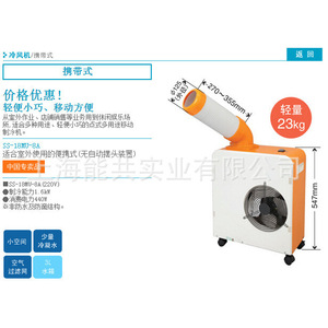 Suiden Portable Air Cooler SS-18MU-8A 23kg Floor Standing Industrial Plant Use - Product Image 2
