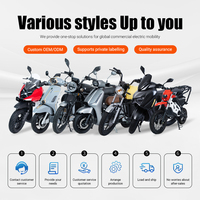 Nouvelle moto électrique EEC haute vitesse longue portée 72V 2000W avec batterie au lithium pour adultes, en vente