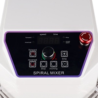 Mélangeur à spirale 10L, 4kg de farine, panneau de commande numérique, mélangeur à spirale silencieux, équipement de boulangerie en acier inoxydable, produit très vendu