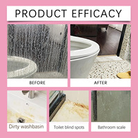 Nettoyant pour salle de bain, puissant détartrant en mousse, spray nettoyant tout usage pour les taches de calcaire, pour baignoire, sol, carrelage, verre