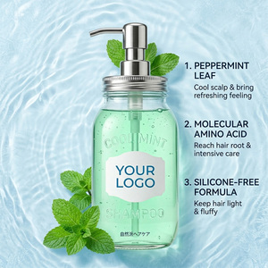 MULAN OEM ODM <span class=keywords><strong>Shampoing</strong></span> Menthe Rafraîchissant Nettoyant en Profondeur Effet Glacé 350ml Personnalisé Marque Privée - Product Image 2