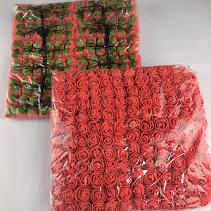 ดอกไม้ประดิษฐ์ ขนาด 2.5 ซม. ทำจากโฟม PE รูปดอกกุหลาบ พร้อมผ้าทูลล์ 144 ชิ้น/ถุง - Product Image 4