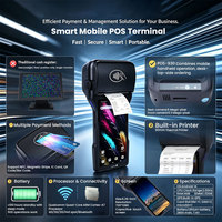 Terminal POS Móvil POS-930 con Bluetooth 4G, NFC, GMS, Android 14, Impresora Térmica, Escáner de Códigos QR, Caja Registradora