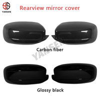 Coque de rétroviseur en fibre de carbone ABS pour Chrysler 300 200 2011-2019 Dodge Charger 2011-2020 Accessoires extérieurs automobiles