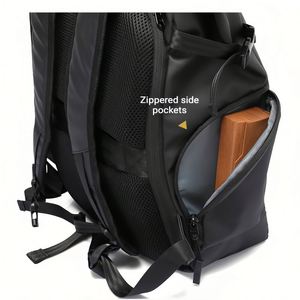 Nouveau modèle de sac à dos pour homme sur mesure, style sport Oxford, grande capacité, avec coussin d'air, pour étudiants, sac à dos pour ordinateur à double bandoulière - Product Image 4