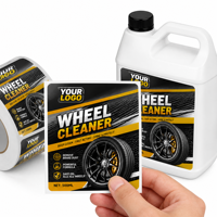 Etiquetas Personalizadas para Limpieza de Autos, Adhesivo Sintético PP, Resistente al Agua y al Aceite, Impresión UV, Adhesivo con Logotipo