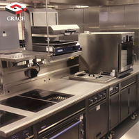 Fours et cuisinières électriques/gaz à haut rendement énergétique en acier inoxydable pour les cuisines des hôtels