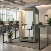 Cabines acoustiques individuelles autoportantes pour bureau, gain de place, pour l'intimité, utilisation en école et en bibliothèque