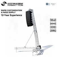 Tour de sonorisation professionnelle en aluminium avec levage électrique ou manuel en option pour l'ajustement du champ sonore dans divers lieux