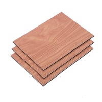Revestimiento Metálico Exterior de Grano de Madera de Aluminio ACM de 3 mm y 4 mm