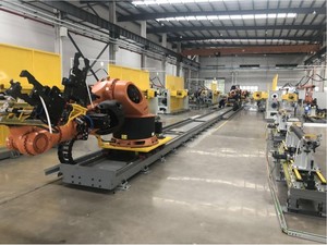 Rail de robot pour bras de robot KUKA FANUC YASKAWA KAWASAKI 7 axes, rail coulissant au sol, fabricant d'usine - Product Image 2