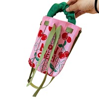 Sac à téléphone tulipe de style coréen, nouvelle collection printemps-été, en petite série, tissé, bandoulière et sac à main avec broderie florale