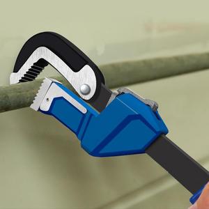 Clé pour tuyau de jardin en alliage d'aluminium de 14 pouces avec clé hexagonale Outil de <span class=keywords><strong>plombier</strong></span> à petit couple Clé de plomberie pour plombiers - Product Image 2