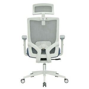 Chaise de bureau à cadre gris, mécanisme de verrouillage à trois positions avec fonction coulissante, chaise ergonomique, support lombaire rembourré en mousse - Product Image 5