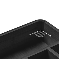 Organisateur d'ustensiles en bambou pour tiroirs de cuisine plateau d'ustensiles de cuisine porte-couverts réglable Gadgets diviseur de stockage