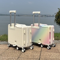 Maleta con Ruedas Giratorias de Gran Capacidad, Unisex, con Marco de Aluminio y ABS, Modelo 2025, 14 Pulgadas, con Candado de Combinación y Asa Telescópica