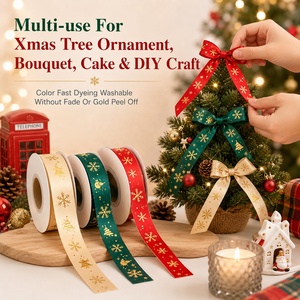 Pita dekorasi Natal, alat kue Festival serbaguna, pita dekorasi kelas makanan warna-warni untuk hadiah dan dekorasi kue - Product Image 3