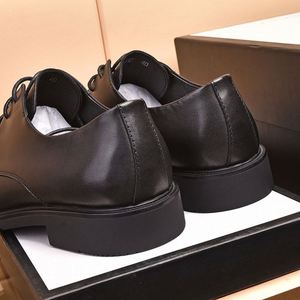 Zapatos de Cuero con Cordones para Hombre, Diseño Clásico con Punta Cuadrada, Transpirables, Ligeros, Antideslizantes, para Oficina, Negocios, Primavera-Verano - Product Image 2