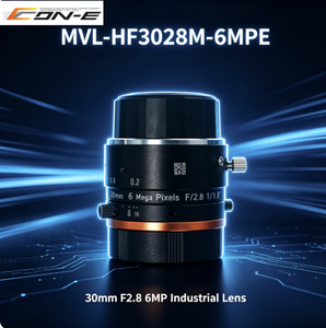 เลนส์วิชันซิสเต็มอุตสาหกรรม HIKROBOT MVL-HF3028M-6MPE ขนาด 30 มม. รูรับแสง F2.8-F16 ความละเอียด 6MP โฟกัสคงที่ เมาท์ C วัสดุอะลูมิเนียม สำหรับ AOI - Product Image 4