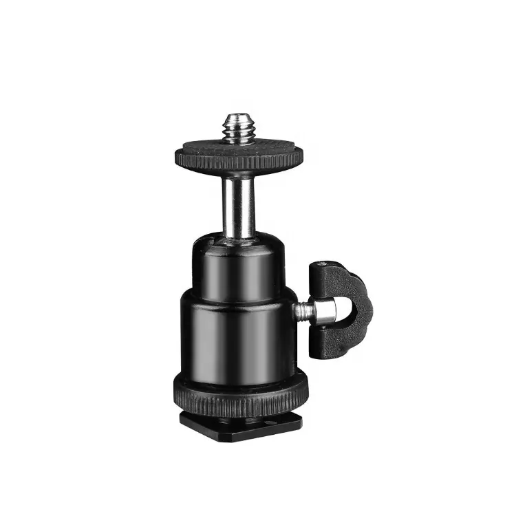 Aipaxal Metall 360 Grad Hot Shoe Mount Adapter 1/4 "Schwenkbare Mini Kugelkopf schraube Stativ halterung für Gopro Kamera