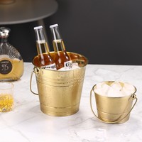 Refroidisseur à vin en acier inoxydable 304, seau à glace portable et durable pour bar, KTV, design moderne, pour la maison, l'hôtel, usage commercial, vin, saké, bière