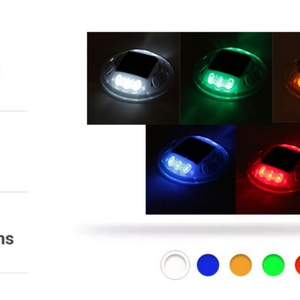 Reflector Prismático de Alta Intensidad para Carreteras, de Aluminio GA, IP68, Resistente al Agua, con Energía Solar, Luces LED Intermitentes/Fijas, Certificación CE ROHS - Product Image 4