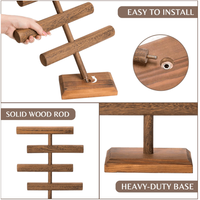 Vente chaude en bois grand porte-bracelets organisateur bracelet support de rangement porte-bracelet en bois massif