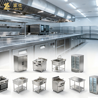 Ensemble d'équipements de cuisine en acier inoxydable robuste pour les projets de restaurants en Afrique et au Moyen-Orient