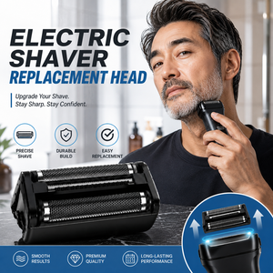 Universal Men's Stainless Steel Rechargeable Shaver Replacement Blade and <b>Foil</b> Set Premium <b>Razor</b> Accessories Bulk Supply - Product Image 1