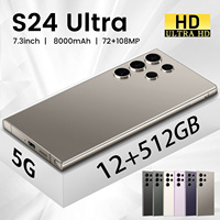 Teléfono Celular de Alta Gama S24 Ultra, 12GB de Almacenamiento, Octa Core, Pantalla AMOLED HD de 108MP, LTE/CDMA, Servicio Personalizado en Alemán/Español