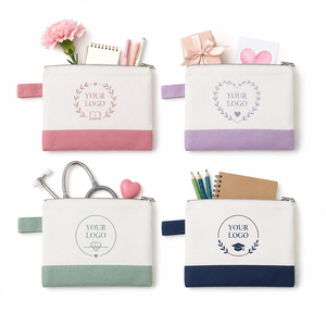 Bolsa <span class=keywords><strong>de</strong></span> Lona Personalizada con Bloques <span class=keywords><strong>de</strong></span> Color para Cosméticos, Kit Menstrual, Estuche <span class=keywords><strong>de</strong></span> Lápices y Bolsa <span class=keywords><strong>de</strong></span> Regalo Diaria, Venta al por Mayor - Product Image 1