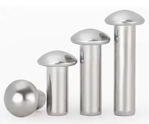 Chất Lượng Cao Nhà Máy Ban Đầu Sản Xuất Thép Không Gỉ Đầu Tròn Đinh Tán Rắn Đinh Tán - Product Image 1