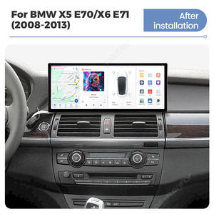Reproductor Multimedia para Auto DUDUAUTO con Carplay y Android Auto, Navegación GPS 2Din para <span class=keywords><strong>BMW</strong></span> X5 E70 X6 E71 2008-2013 CIC CCC - Product Image 2