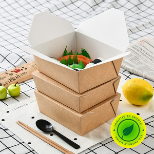 Revêtement en argile blanche, ml, à l'intérieur, kraft extérieur, papier à emporter pour aliments - Product Image 2