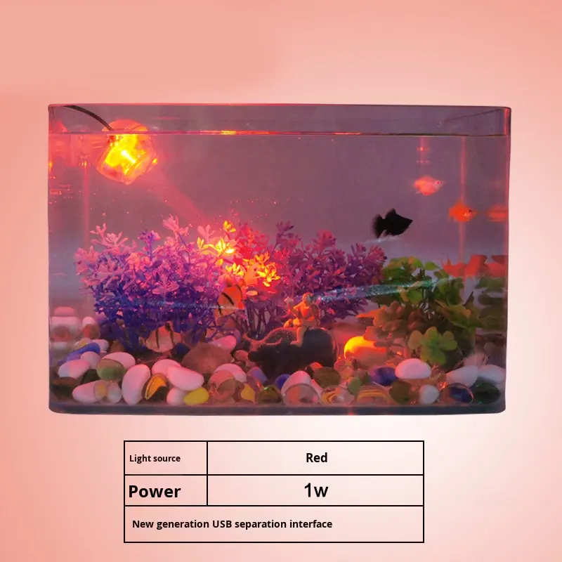 LED Fish Tank Spotlight Aquarium Light Colorful Changing Gradient Night ...