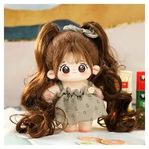 Bambole di peluche personalizzate all'ingrosso della fabbrica giocattoli di peluche con personaggi dei cartoni animati autoprodotti MOQ bassi