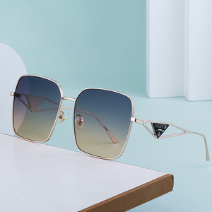 Didir แว่นตากันแดดโลหะขนาดใหญ่สำหรับผู้หญิง UV400เลนส์ PC แว่นตาแฟชั่นป้องกันแสงแดดสำหรับงานปาร์ตี้สวม C1 DL-D6302 - Product Image 4