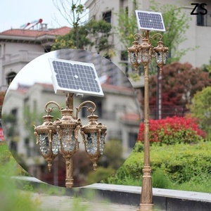 Farola de Jardín Solar de Hierro con Pantallas de Vidrio, LED Blanco Cálido 2700K, Sensor de Movimiento IP66, Lámpara Exterior con Garantía de 10 Años - Product Image 6
