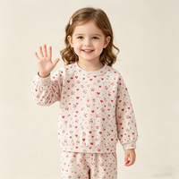 Pyjamas pour enfants en coton doux unisexe Famicheer, tenues à manches longues pour bébé, vêtements décontractés pour bébé avec sweat-shirt pour tout-petit, automne
