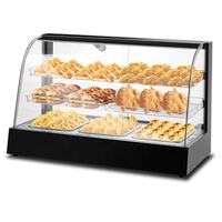 Réchauffeur d'affichage en verre à 3 couches de 72 pouces en acier inoxydable Durable isolé Patty Snacks Frit Chicken KFC Gas Warm Food Servant
