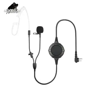 Kit de lança de vigilância de orelha única duplex profissional, fone de ouvido bidirecional para árbitro de futebol, fone de ouvido para futebol