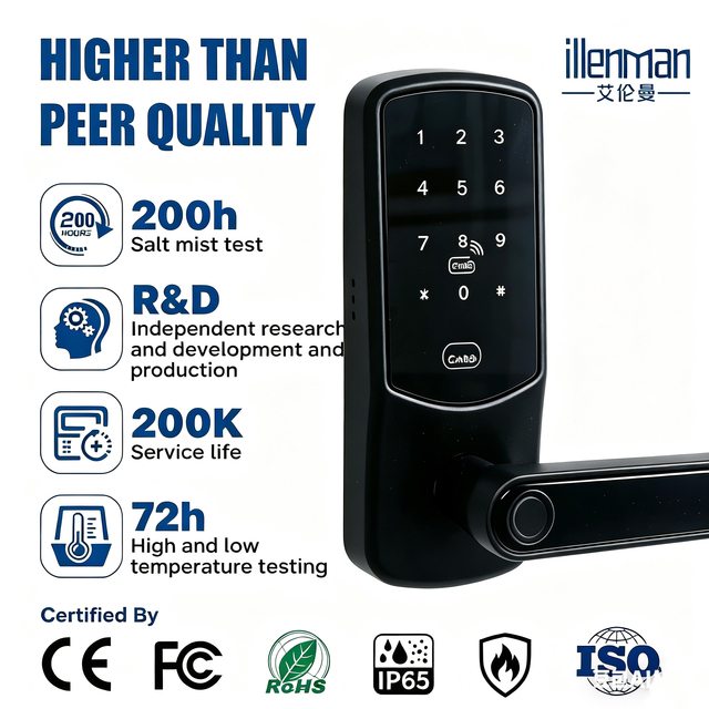 Smart Lock Tuya App Control Unlock Tamper Alarm Smart Lock Door Tuya Electric Door Lock Smart for Stainless Steel Door