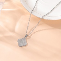 Colgante de Acero Inoxidable con Diseño de Trébol, Sabr, Choukr, Tawakul, Paciencia, Gratitud, Confianza, Musulmán, Árabe, Islam, Joyería de Moda, Collares para Eid