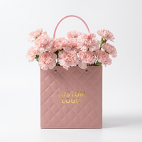 Sacs en papier kraft colorés imperméables style macaron à pois YZ, sacs pour arrangements floraux, sacs texturés pour cours de fleuristerie