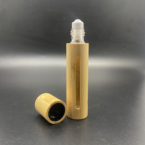 Botella de Perfume de Lujo al por Mayor de 5ml 10ml de Bambú Natural con Rodillo de Acero y <span class=keywords><strong>Ventana</strong></span> <span class=keywords><strong>para</strong></span> Aceites Esenciales - Product Image 4