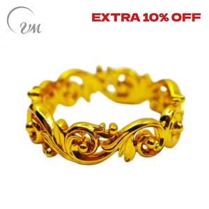 Anillos de Cobre Modernos con Certificación NGTC de UM JEWELRY, Diseño Liso con Incrustaciones, Versátiles para Uso Diario, Unisex/Niños/Hombres/Mujeres - Product Image 1