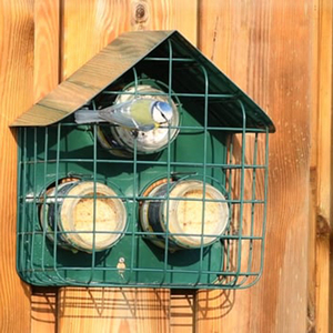 JH-Mech 2-In-1 <strong>Feeder</strong> With Protective Guardian Cage Large-<strong>Bird</strong> Resistant Metal <strong>Bird</strong> <strong>Feeder</strong> Hanging Outdoor - Product Image 3