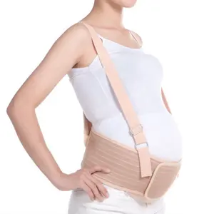 En çok satan doğum öncesi annelik sırt desteği gebelik göbek Brace ayarlanabilir omuz askıları ile