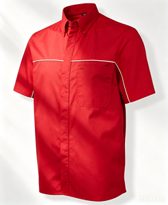 Chemise <span class=keywords><strong>de</strong></span> travail respirante à manches courtes avec passepoil contrastant, multi-poches, uniforme d'atelier, haut <span class=keywords><strong>de</strong></span> travail industriel personnalisé OEM - Product Image 4