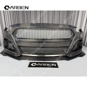 Pare-chocs avant en fibre de carbone de haute qualité de style GT500 pour <span class=keywords><strong>Ford</strong></span> <span class=keywords><strong>Mustang</strong></span> |   Compatible avec les modèles 2018-2023, mise à niveau et modification - Product Image 2